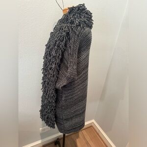 Oversized Grey Sleeveless Cardigan 525 America